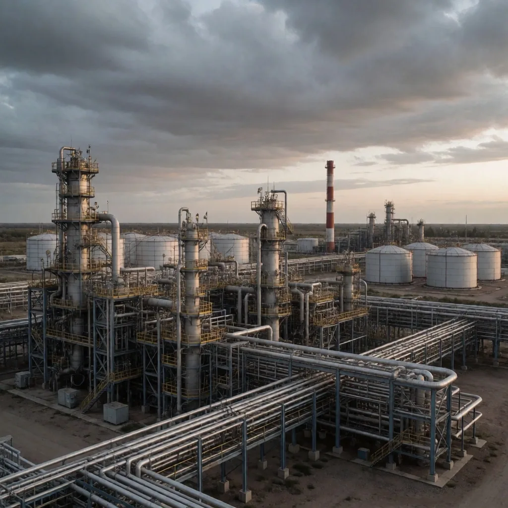 Infraestructura de gas en Vaca Muerta